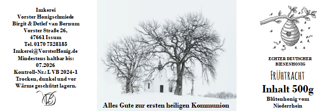 Vorster Honigschmiede Echter Deutscher Honig Bienenhonig DIB Deutscher Imker Bund Liebig Glatzlef Detlef van Bernum Birgit van Bernum Vorst Hexenland Honig Hexenland Imker Hexenland Biene Vorster-Honigschmiede